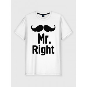  Tricou pentru cuplu Mr.Right - Mrs.Right. Photo 2